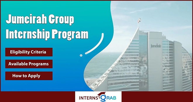 Jumeirah Group internship experience in 5-star hotels
