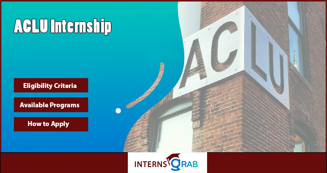 ACLU Internship Roles Focused on Real Impact and Change

