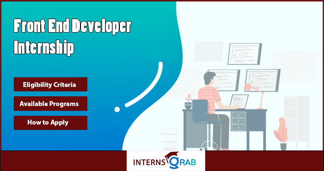 Apply for a Front End Developer Internship in Tech 
